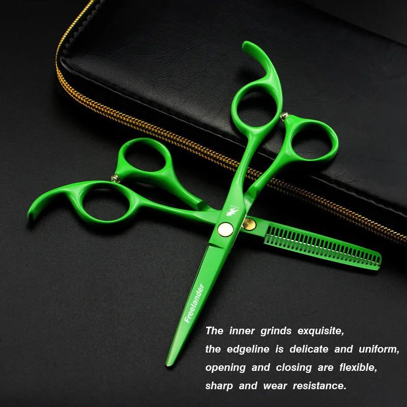 Hair Scissors Cutting Barber Green — Swuffy
