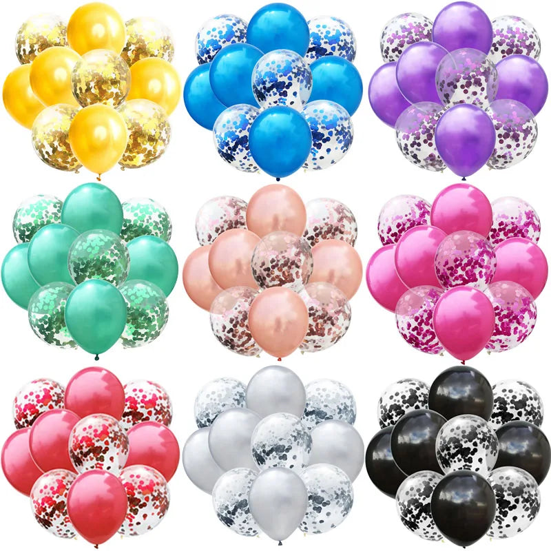Glitter Confetti Latex Balloons Romantic — Swuffy
