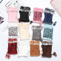 Faux Rabbit Hair Gloves Suede — Swuffy