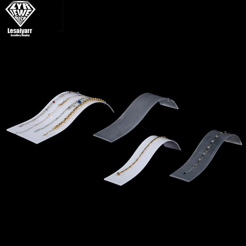 Acrylic Curve Shaped Bracelet Necklace — Swuffy