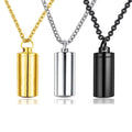 Memorial Necklace Cylinder Cremation Jewelry — Swuffy