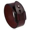 Vintage Leather Wide Cuff Bracelet — Swuffy