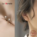 Sterling Zircon Stud Earrings — Swuffy
