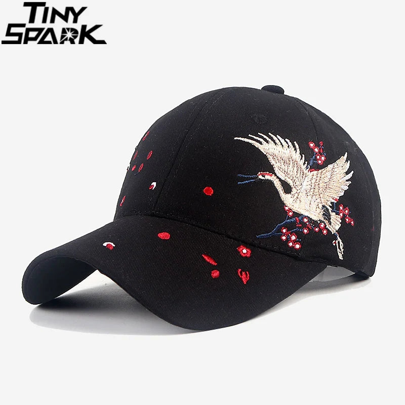 Hip Hop Cap Floral Crane — Swuffy