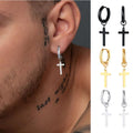 Stainless Steel Earring Cross Charm — Swuffy