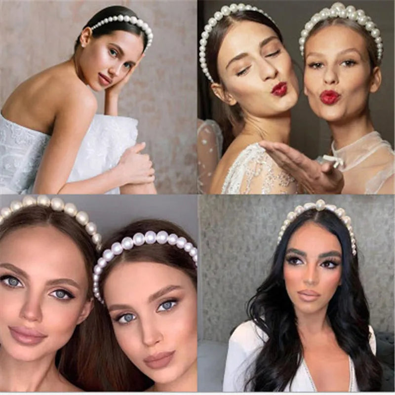 Simulation Pearl Hairbands Hair Accessories — Swuffy