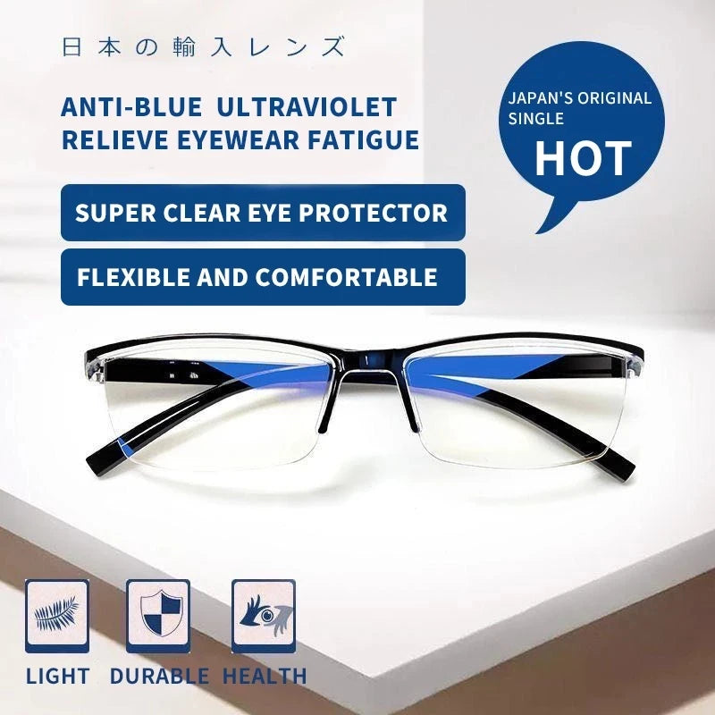 Ultra Light Half Rim Glasses — Swuffy