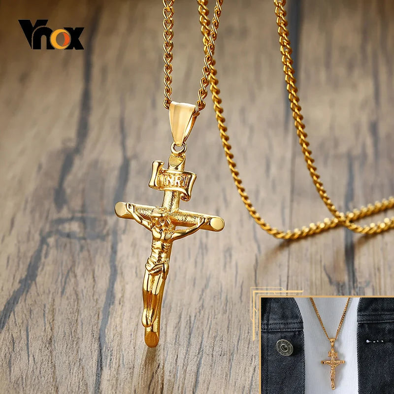 Vnox Assorted Catholic Cross Pendant — Swuffy