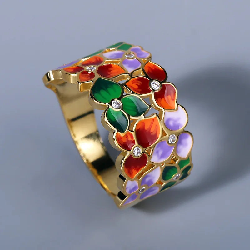Classic Silver Ladies Ring Flower — Swuffy