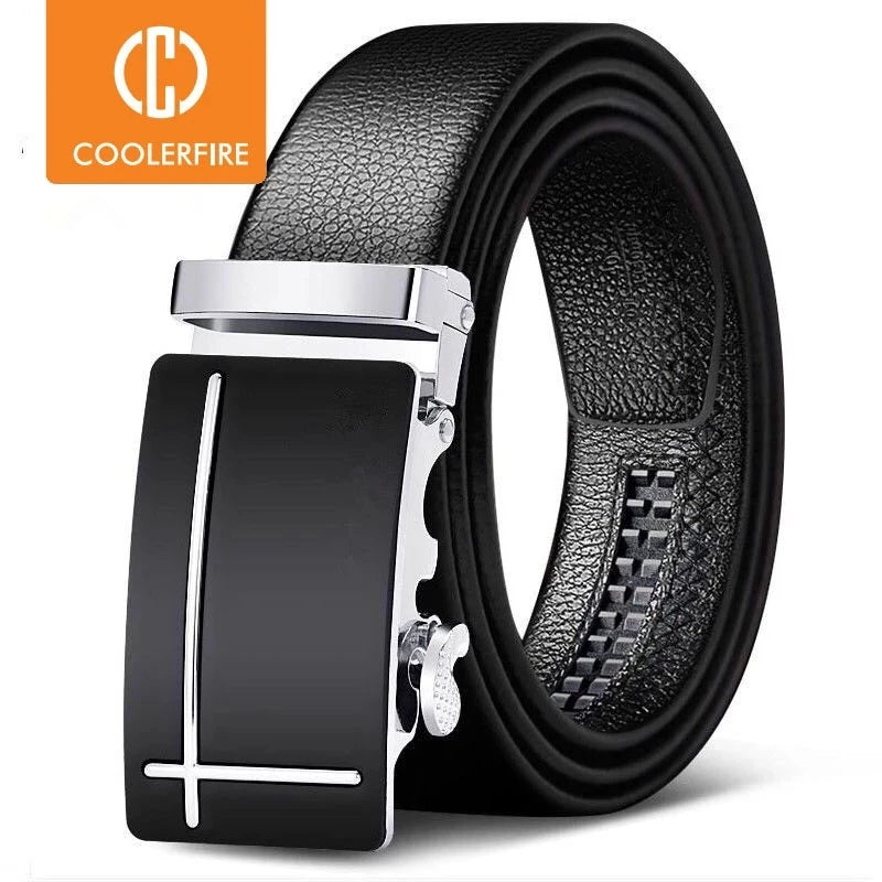 Belts Automatic Buckle Belt Genune — Swuffy