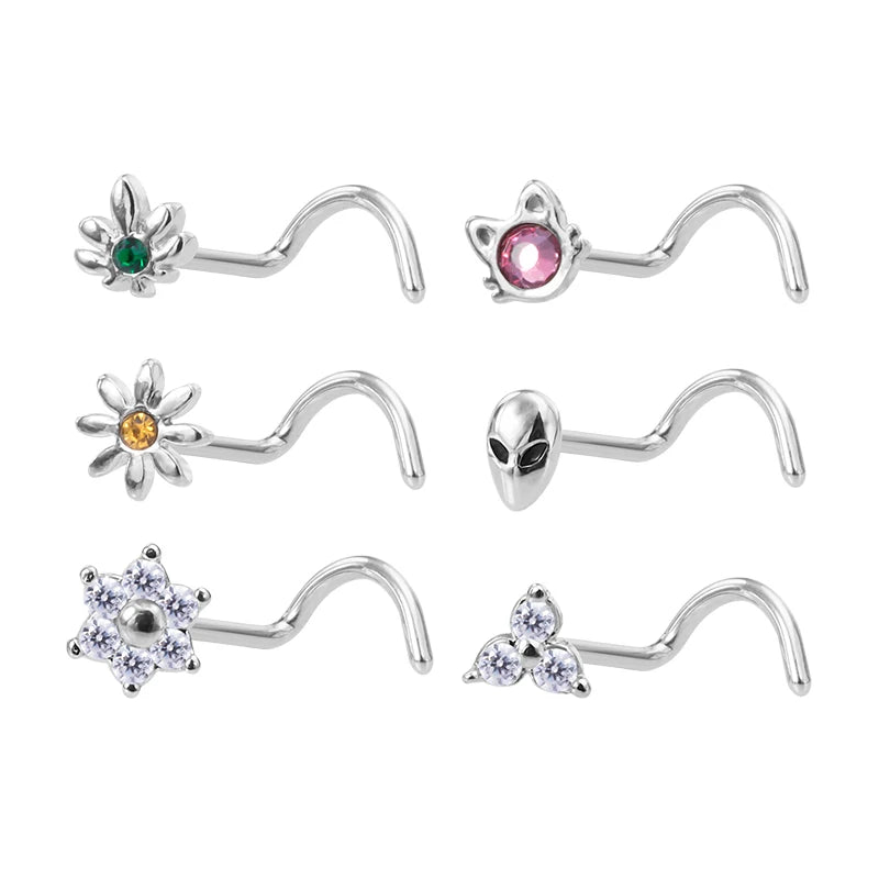 Surgical Steel Nose Stud Ring — Swuffy