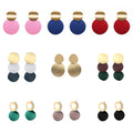 Korean Geometric Statement Hang Earrings — Swuffy