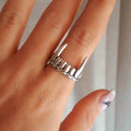 Antique Silver Vampire Teeth Open — Swuffy