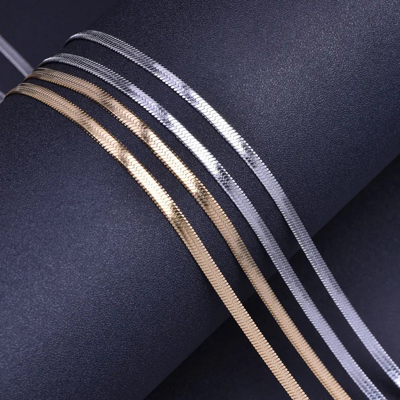 Stainless Steel Necklace Accessories Flat — Swuffy