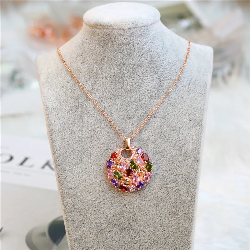 Classic Shiny Zircon Pendant Necklaces — Swuffy