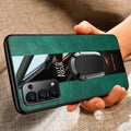 Ring Holder Leather Phone Case — Swuffy