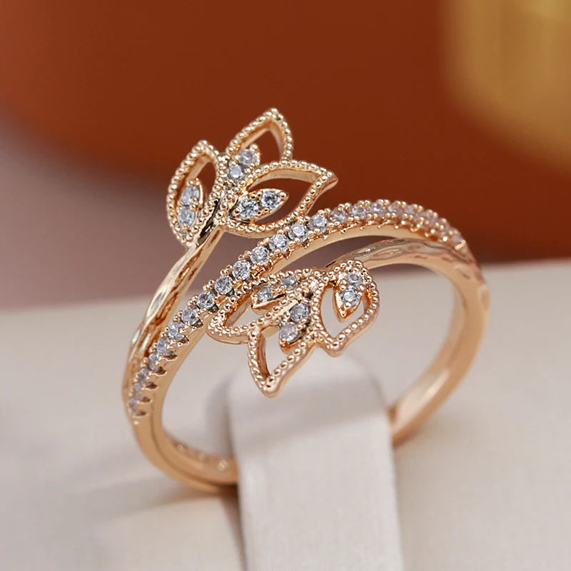 Julydream Elegant Flower Double Zircon — Swuffy