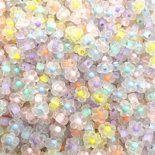 Nuvora 12Mm Matting Acrylic Sunflowers Beads Loose Spacer — Nuvora