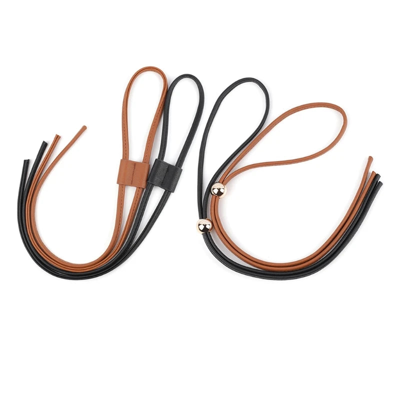 PU Leather Drawstring Pull String — Swuffy