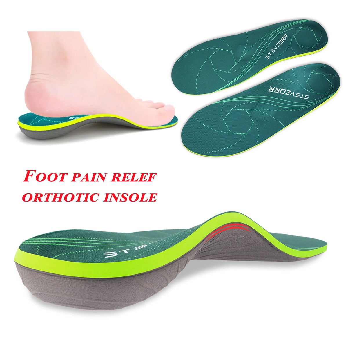 Severe Flat Foot Orthotic Insole — Swuffy