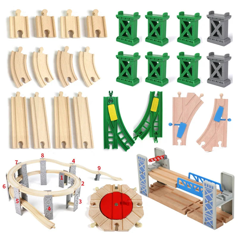All Kinds Wooden Train Track — Swuffy