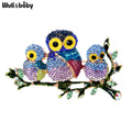 Rhinestone Owl Brooch — Swuffy
