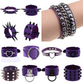 Purple Goth Bracelets Punk Boho — Swuffy