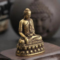 Vintage Brass Sitting Buddha Figurine — Swuffy