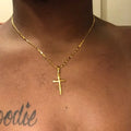 Gold Necklace Cross Pendant Gold — Swuffy