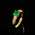 Gold Ring Natural Carat Emerald — Swuffy