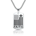 Bible Cross Necklace Dog Tag — Swuffy