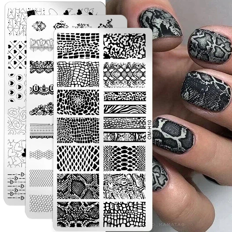Snake Leopard Nail Stamping Plates — Swuffy