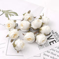 White Rose Bud Artificial Silk — Swuffy