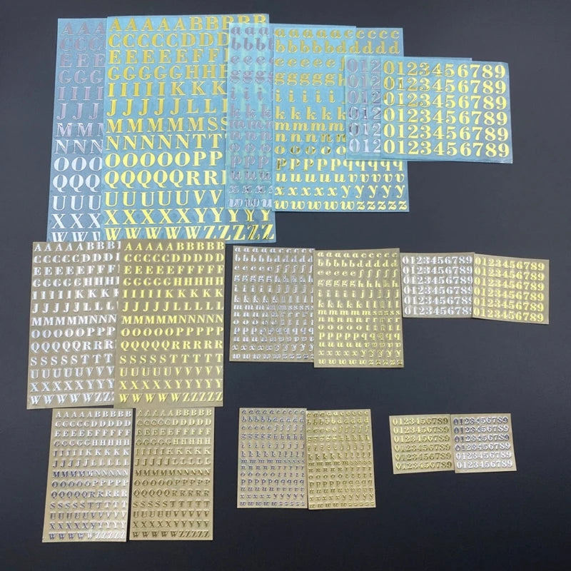 Gold Silver Alphabet Glitter Epoxy — Swuffy