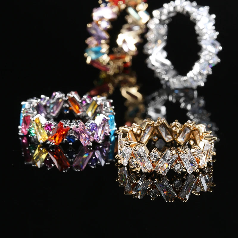 Kinel Square Natural Zircon Rings — Swuffy