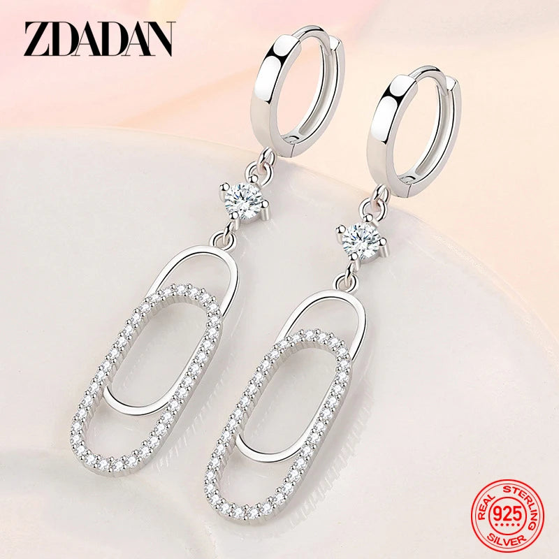 Sterling Silver Geometric Paper Clip — Swuffy