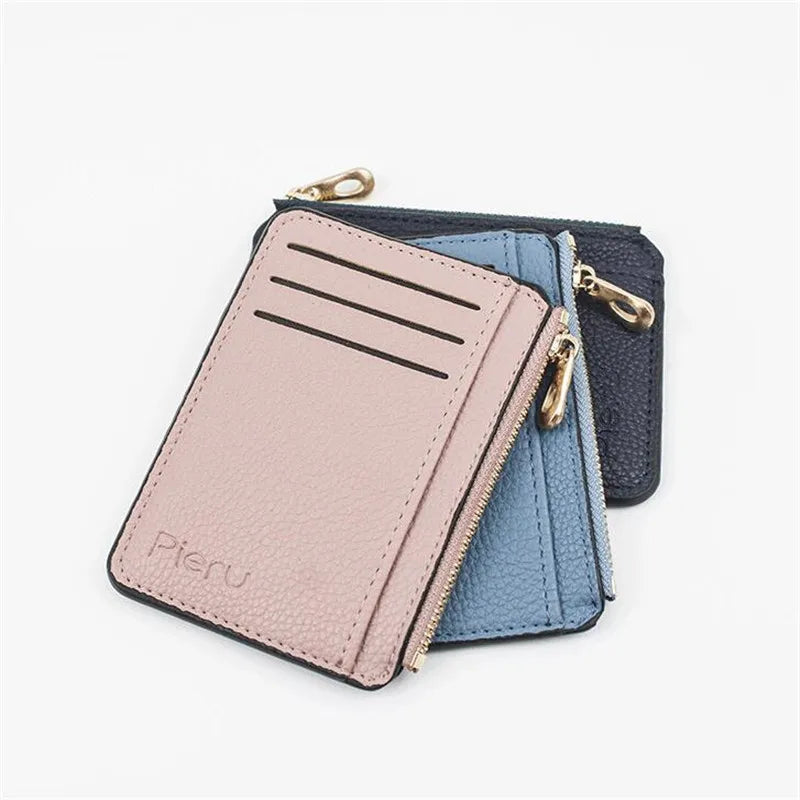 Slim Wallet Purse PU Leather — Swuffy