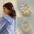 Sweet Round Pearl Hair Claw — Swuffy