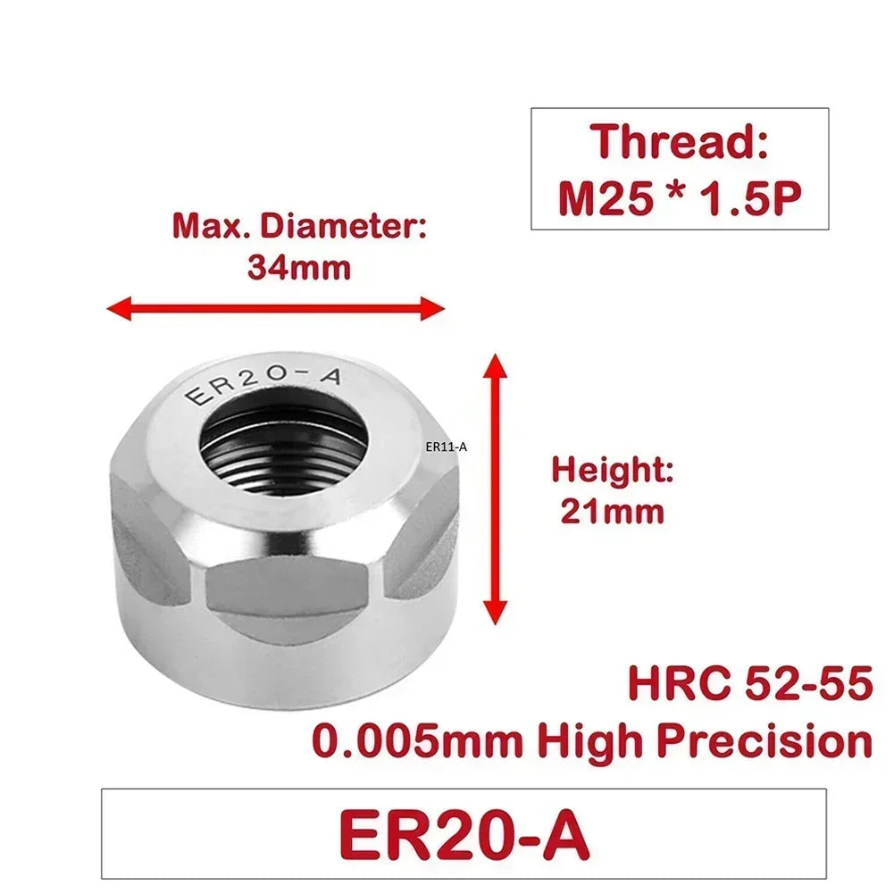 Precision Er Clamping Nut Collet — Swuffy