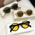 Jelly Green Round Sunglasses Brand — Swuffy