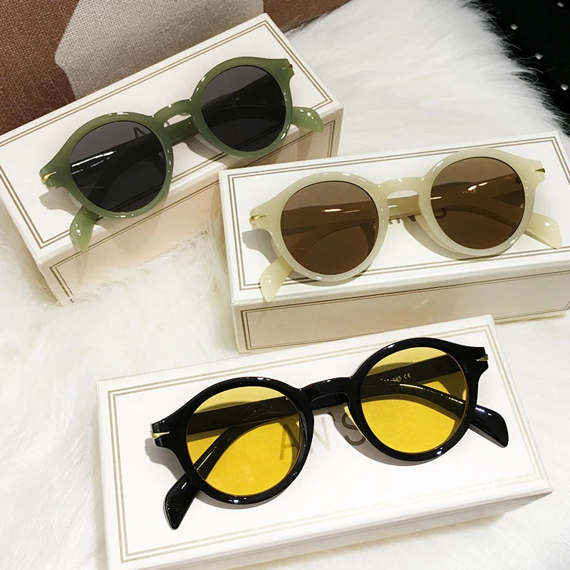 Jelly Green Round Sunglasses Brand — Swuffy