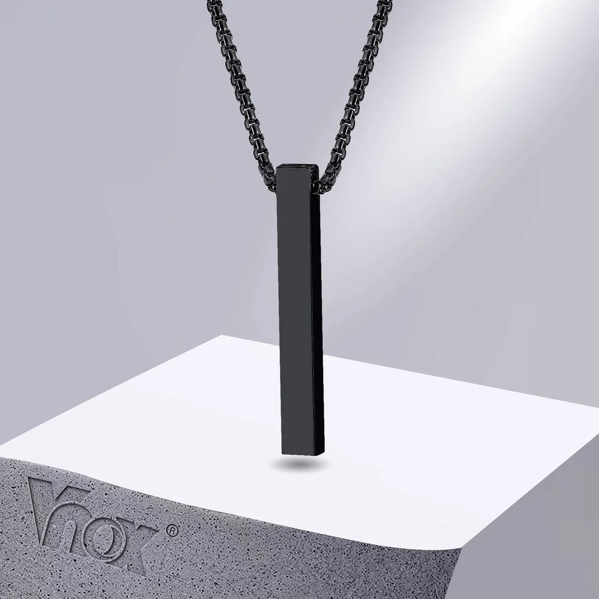 Vnox Pillar Necklace Stainless Steel — Swuffy