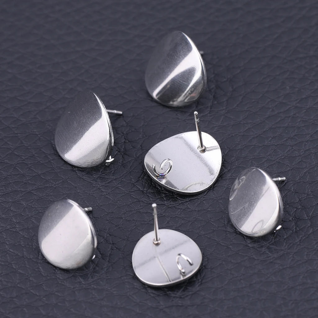 Stainless Steel Circle Earring Posts — Swuffy