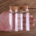 Mini Glass Bottles with Cork Lids (2 Pack) — Swuffy