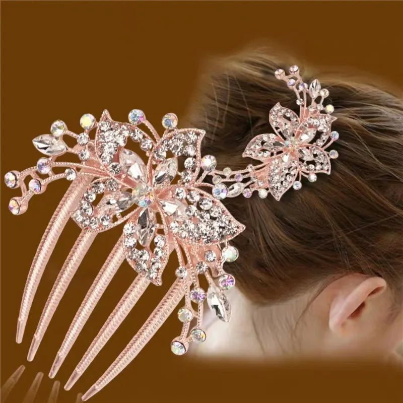 Bridal Rhinestone Hair Combs Clips — Swuffy