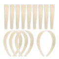 White Plastic Headbands Plain No — Swuffy