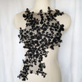 Black Flower Branch Lace Fabric — Swuffy