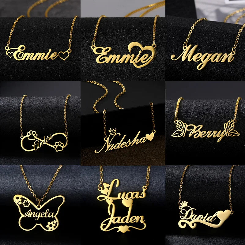 Customized Stainless Steel Name Necklace — Swuffy