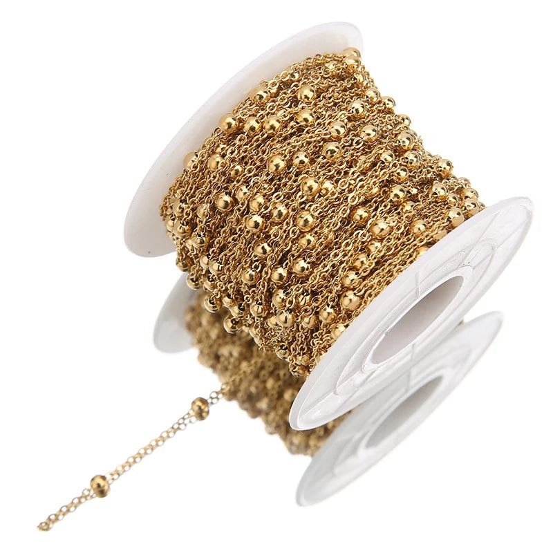 Meters Stainless Steel Beaded Cable — Swuffy