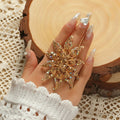 Big Flower Rings Exaggerated Statement — Swuffy